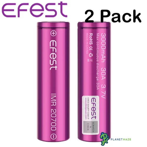 Efest IMR 20700 3100mAh 30A Batteries Efest IMR 20700 3100mAh 30A Batteries