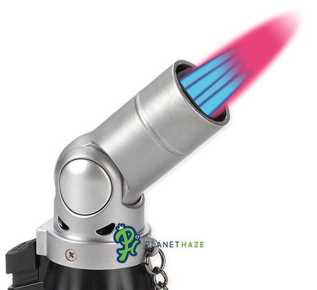 Lotus Vertigo Intimidator Adjustable Angle Quad Flame Butane Torch Lighter