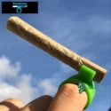 smokeey with blue sky